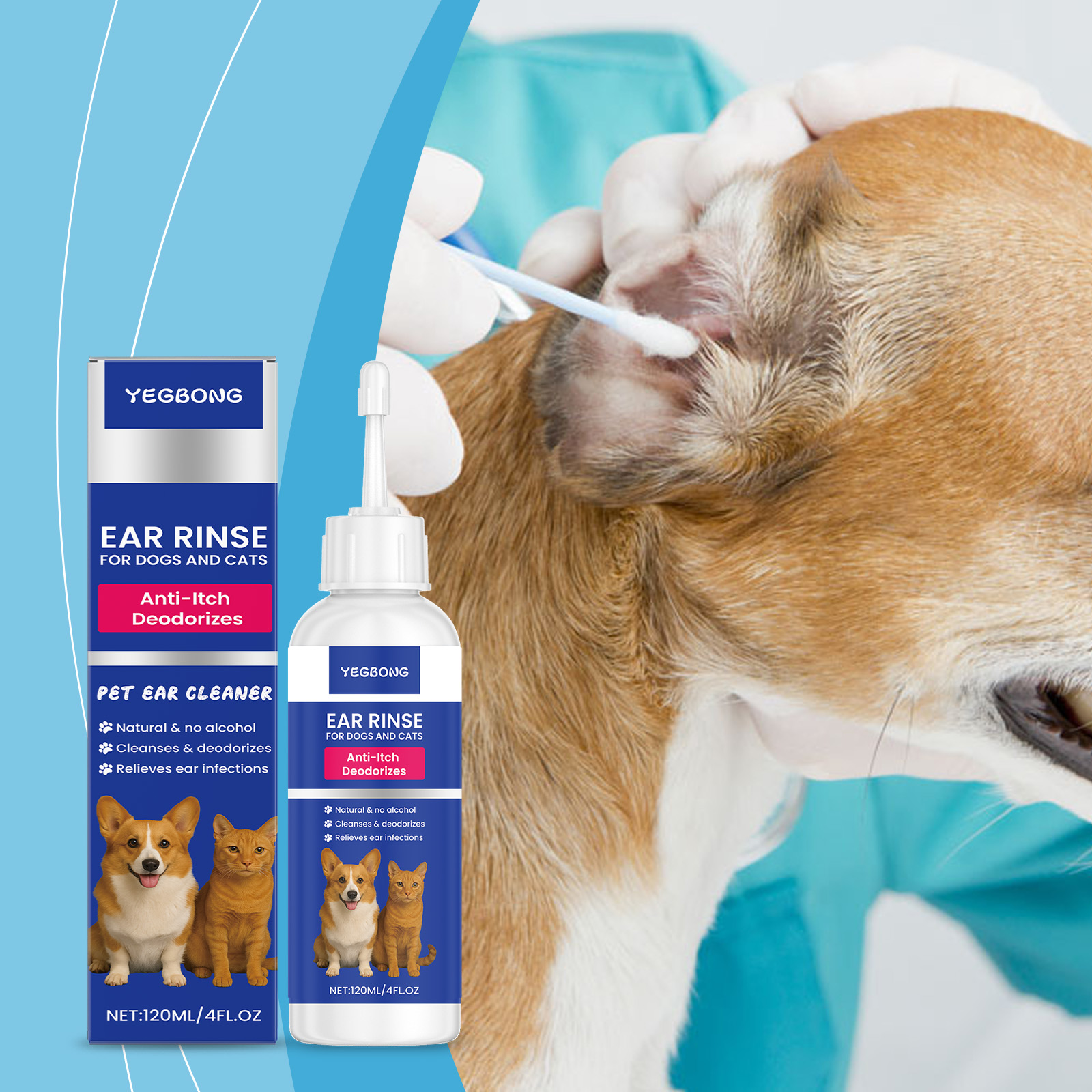 Pet Ear Cleaner - Pet Ear Cleaner For Dogs &