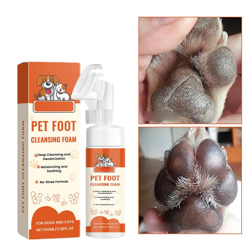Pet Ear Cleaner - Foot Foam Cleaner Gentle Cleaning For