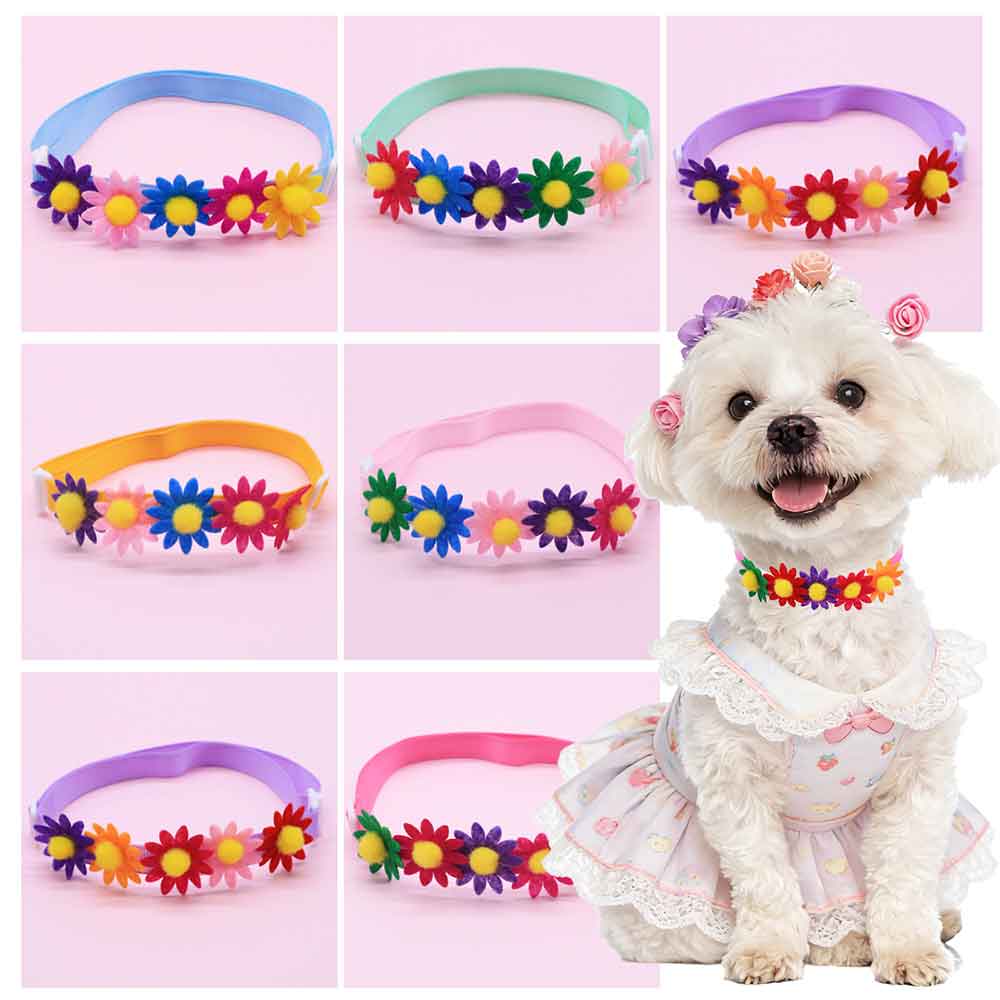 Pet Supplies Co - 50PCS Colorful Dog Bowties Flower Accessories