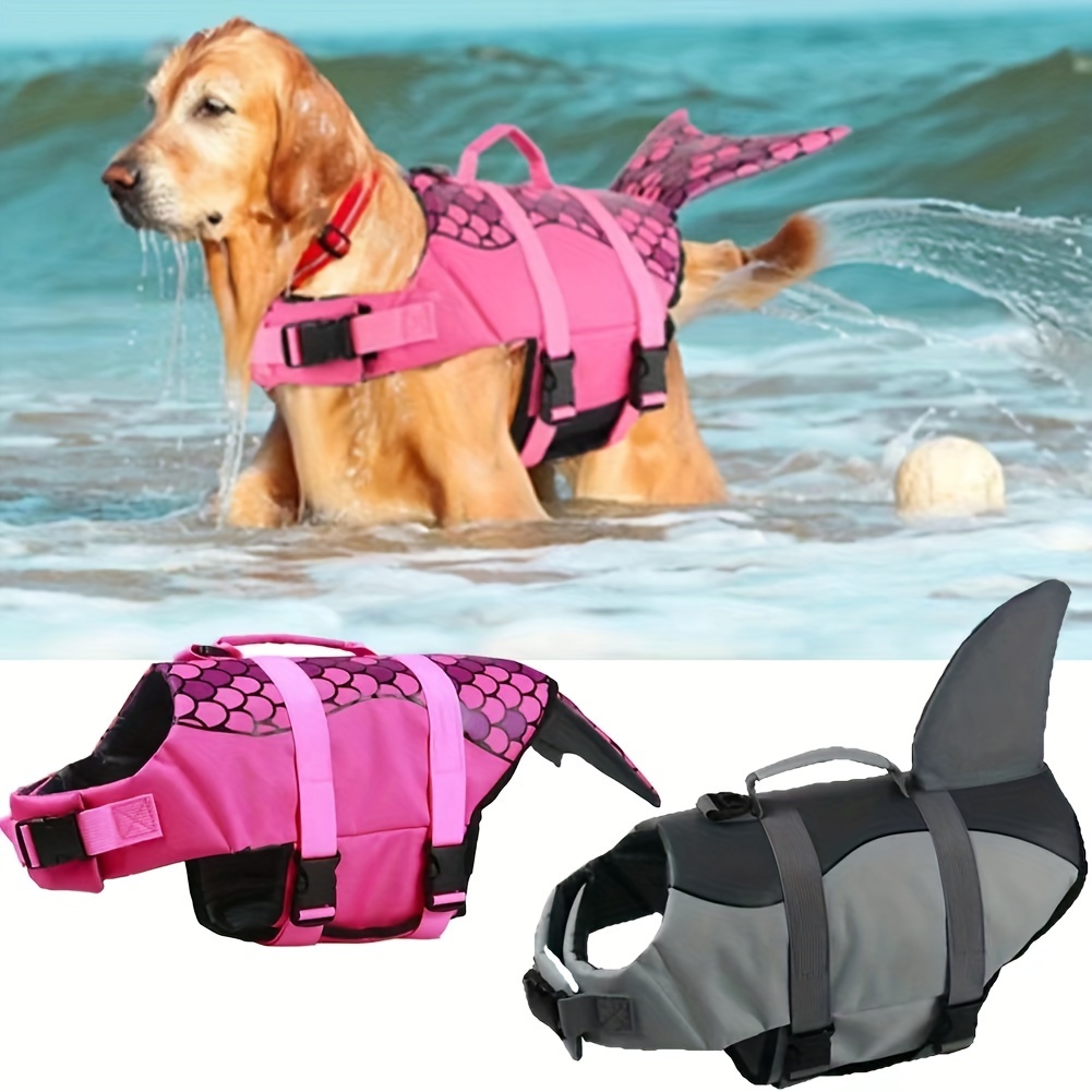 Dog Life Jacket - Shark/Mermaid Dog Life Jacket High Buoyancy
