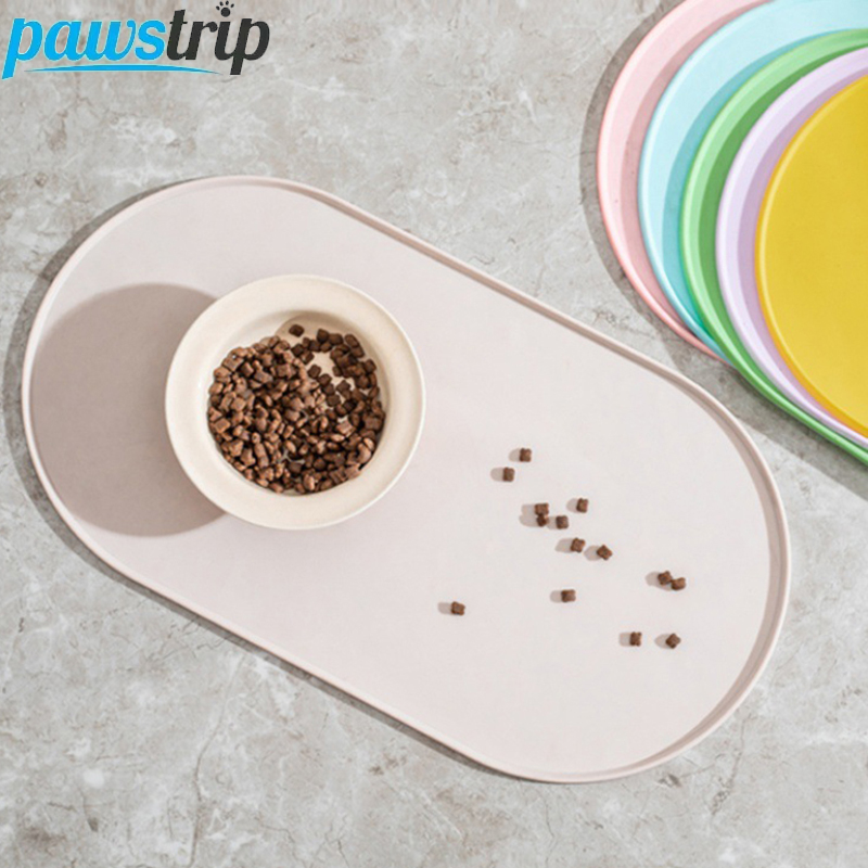 Pet Supplies Co - 45.5x24.5cm Oval Pet Feeding Mat Silicone