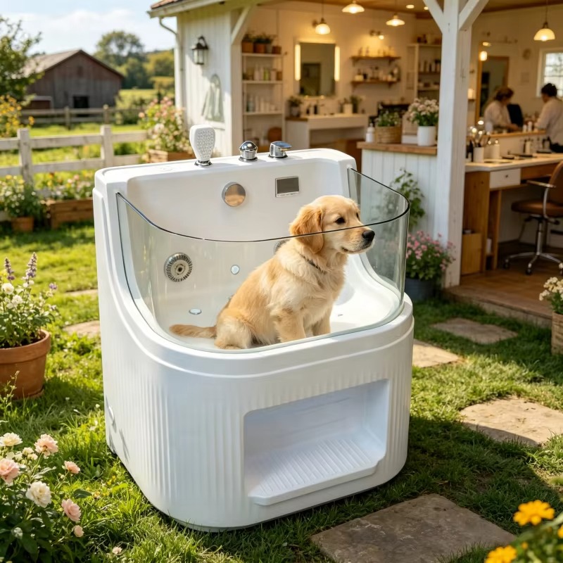 Pet Supplies Wash Station - Pet Spa Bathtub Mini Cat Grooming