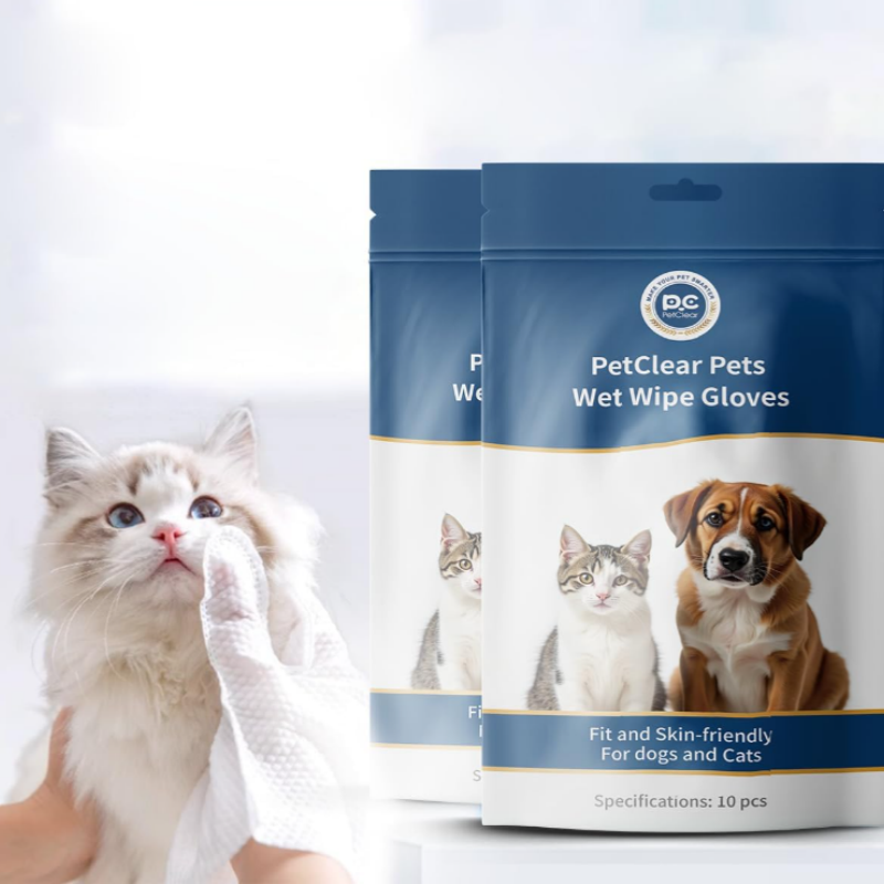Pet Ear Cleaner - PetClear Disposable Pet Cleaning Gloves 10Pcs