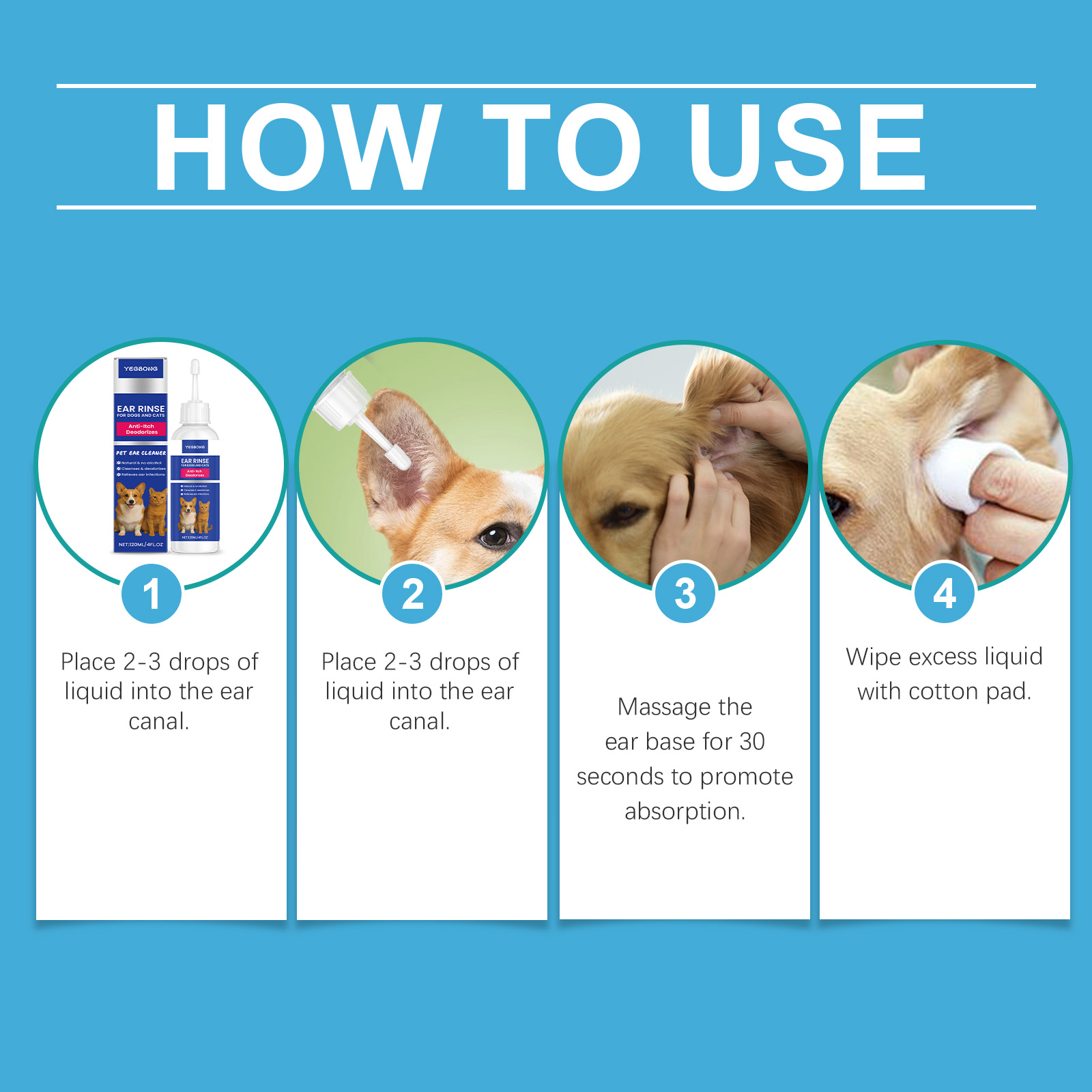 Pet Ear Cleaner For Dogs & Cat - огляд і ціна Pet Ear Cleaner