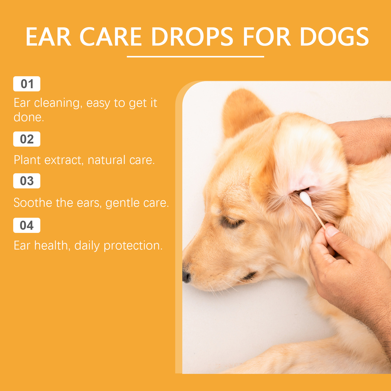 60ml Dog Ear Care Drops Reliev - огляд і ціна Pet Ear Cleaner