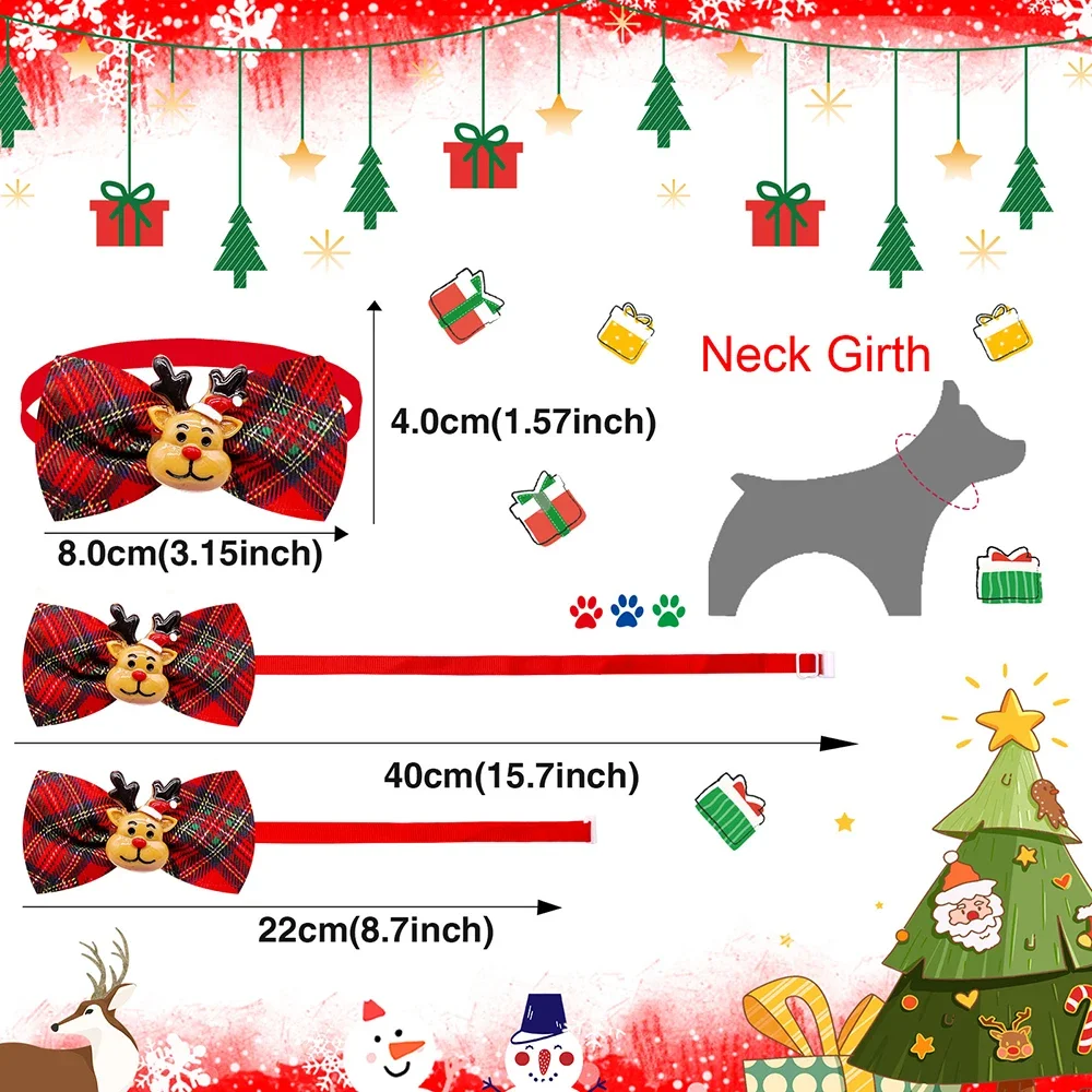 50/100pcs Christmas Dog Bowtie - огляд і ціна Pet Supplies Co