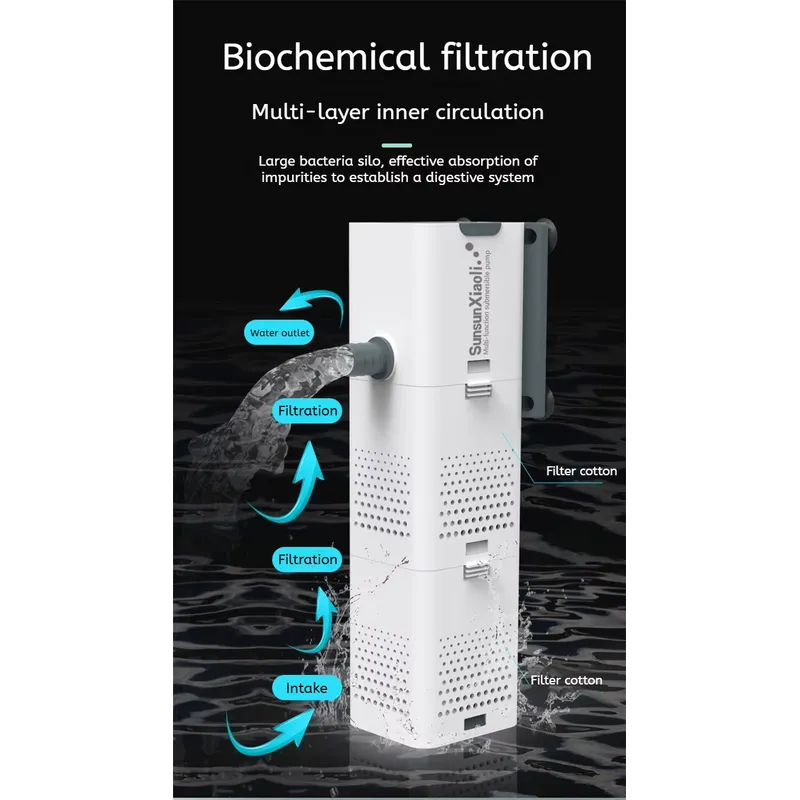 Aquarium Internal Filter 4 in  - огляд і ціна Fish Tank Filter Pump