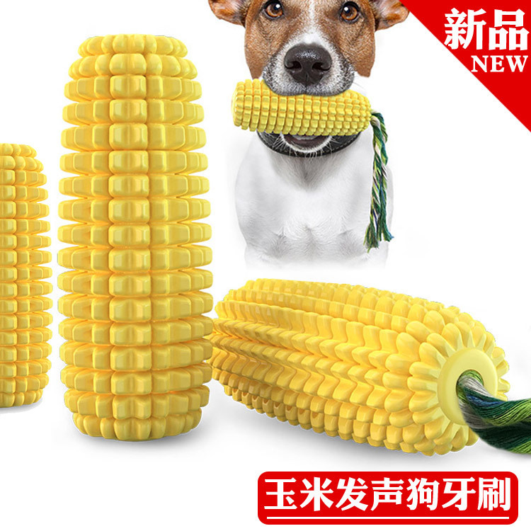 Squeaky Corn Dog Toothbrush Pe - огляд і ціна Pet Supplies Amazon