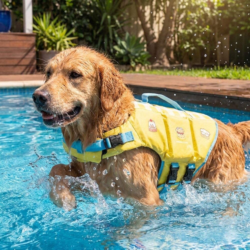 Waterproof Dog Life Jacket Adj - огляд і ціна Dog Life Jacket