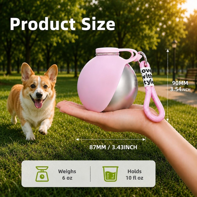 Dog Water Bottle Stainless Ste - огляд і ціна Pet Supplies Co
