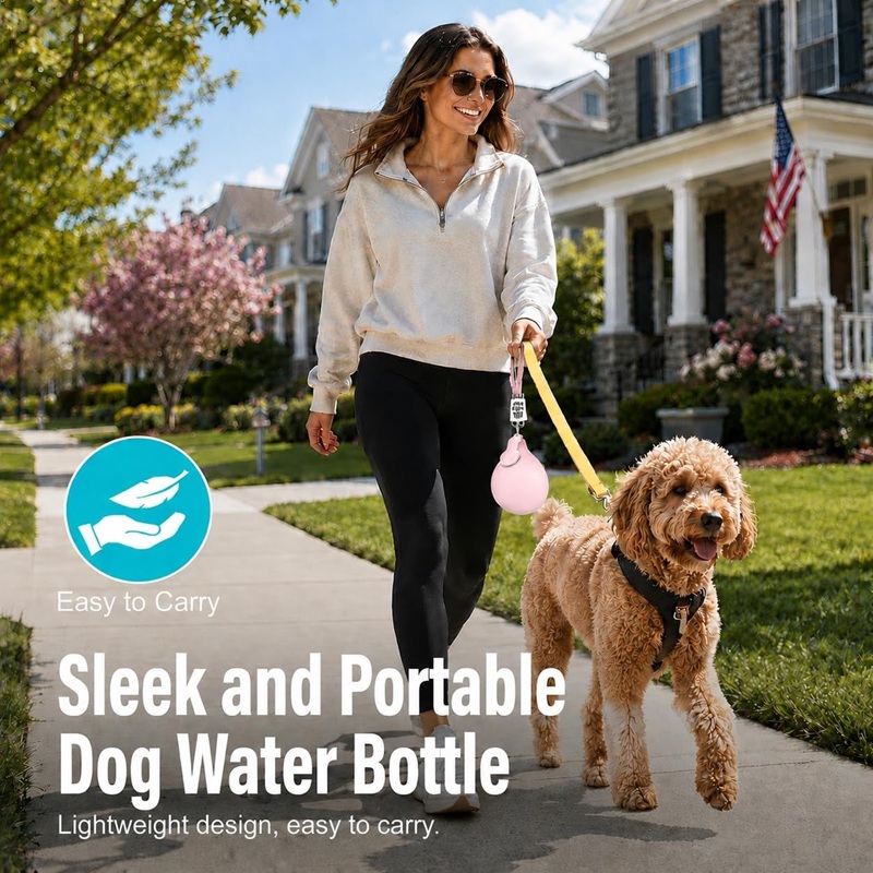 Dog Water Bottle Stainless Ste - огляд і ціна Pet Supplies Co