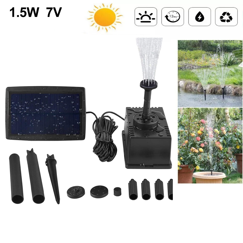 1.5W 7V Solar Fountain Pump Wi - огляд і ціна Fish Tank Filter Pump