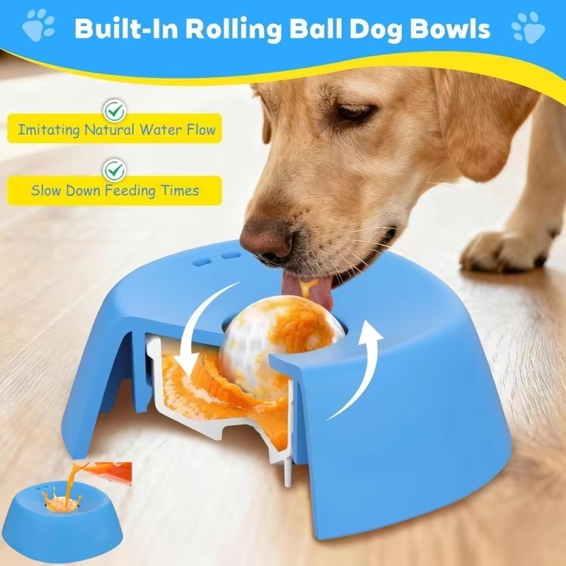 1pc Dog Lick Bowl Slow Feeder  - огляд і ціна Pet Supplies Co